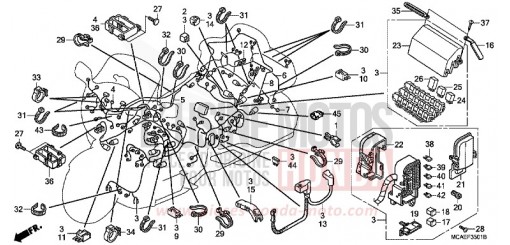 FAISCEAU DES FILS (GL1800C/D/E/F/G/H) GL1800G de 2016